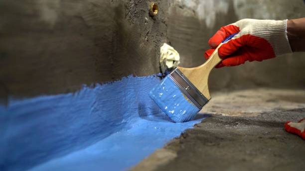 Commercial Wet Basement Repair project at a Heath, OH business property by SJ Waterproofing Pros